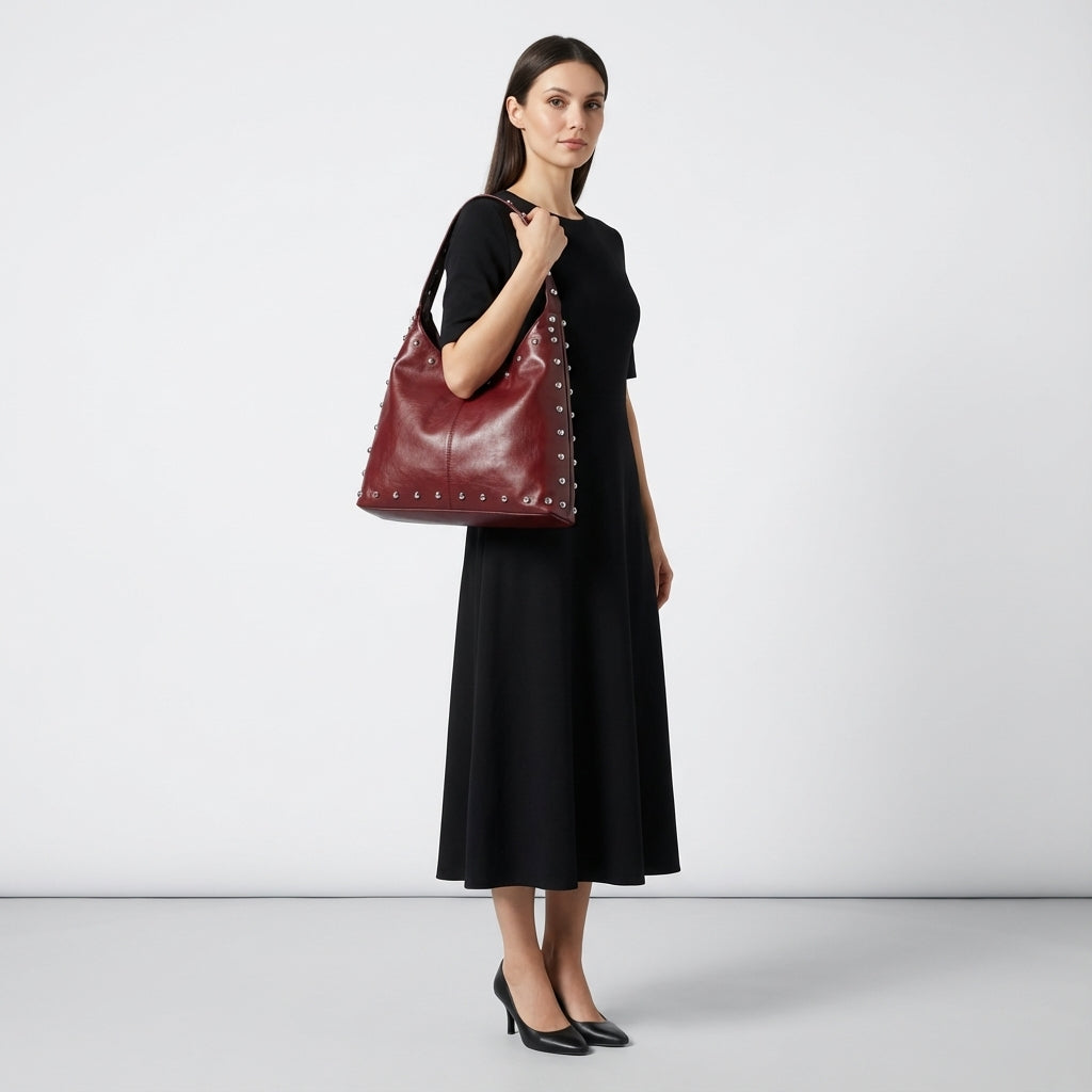 Çivili Omuz Çantası