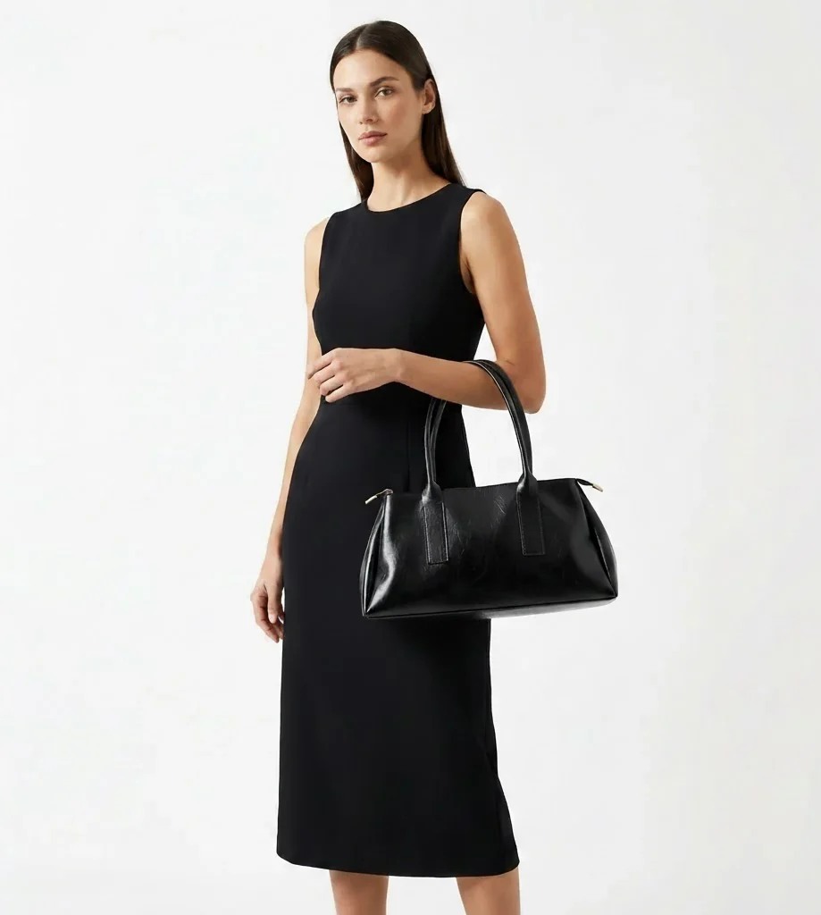 Kadın Şık El ve Kol Çantası Modern Tasarım Günlük Çanta