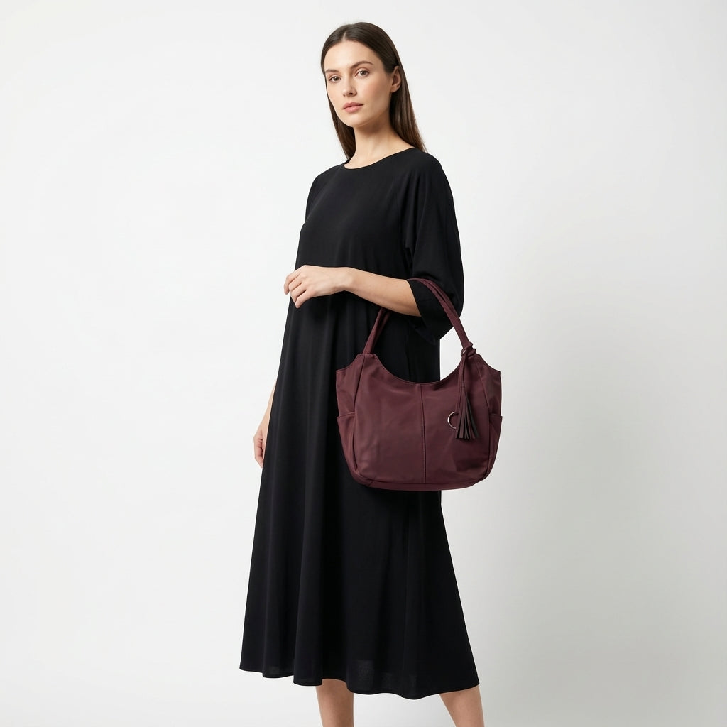 Şık ve Fonksiyonel Kadın Omuz Çantası - Günlük Hobo Modeli