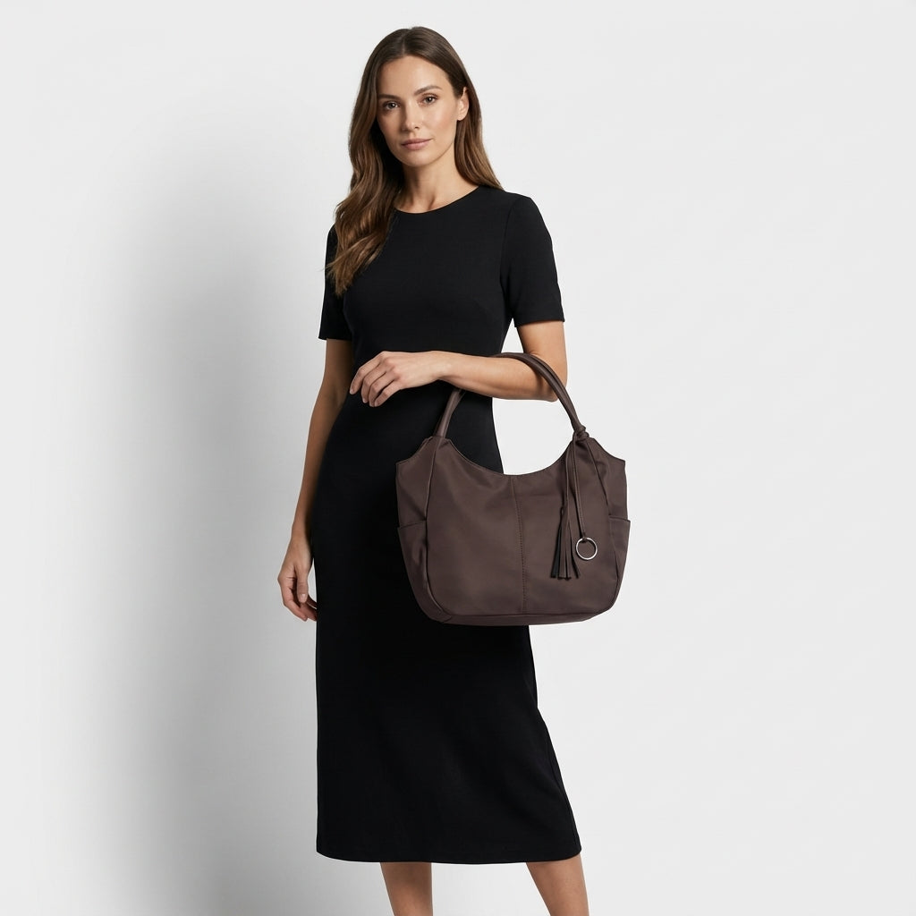 Şık ve Fonksiyonel Kadın Omuz Çantası - Günlük Hobo Modeli